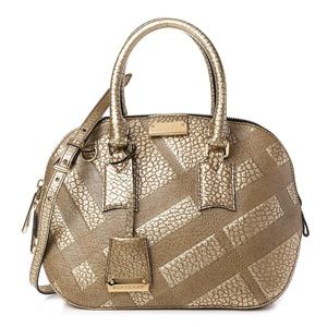 Burberry Orchard Heritage Grain Check Satchel